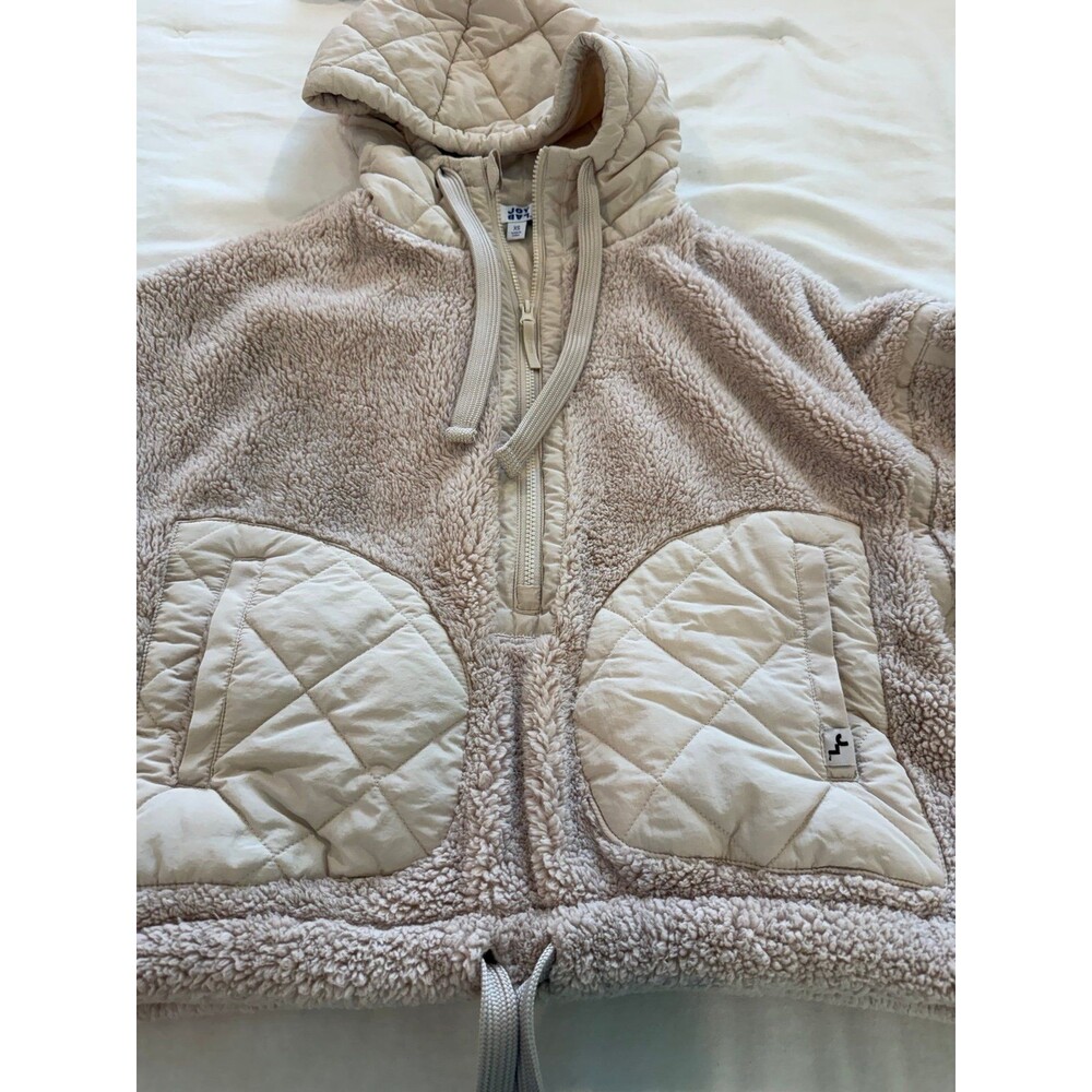JoyLab Quilted Sherpa Hooded Jacket XS - Picture 2 of 5